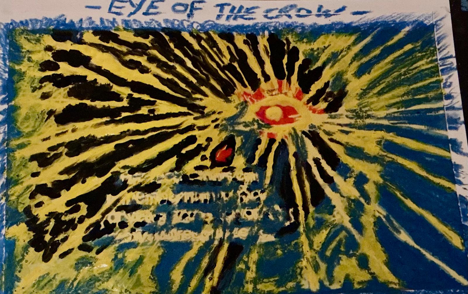 Œuvre artistique « EYE OF THE CROW » –  réalisée en , galerie d'art, peinture, photographie et créations artistiques