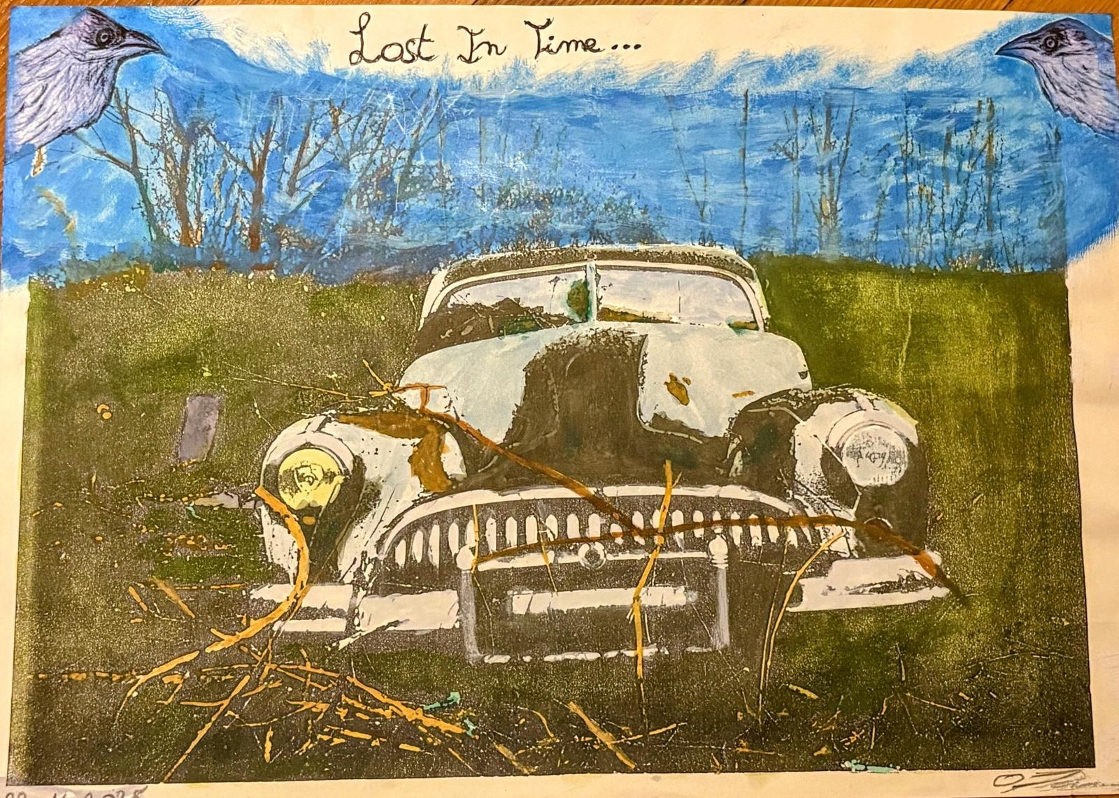 Œuvre artistique « LOST IN TIME » –  réalisée en , galerie d'art, peinture, photographie et créations artistiques
