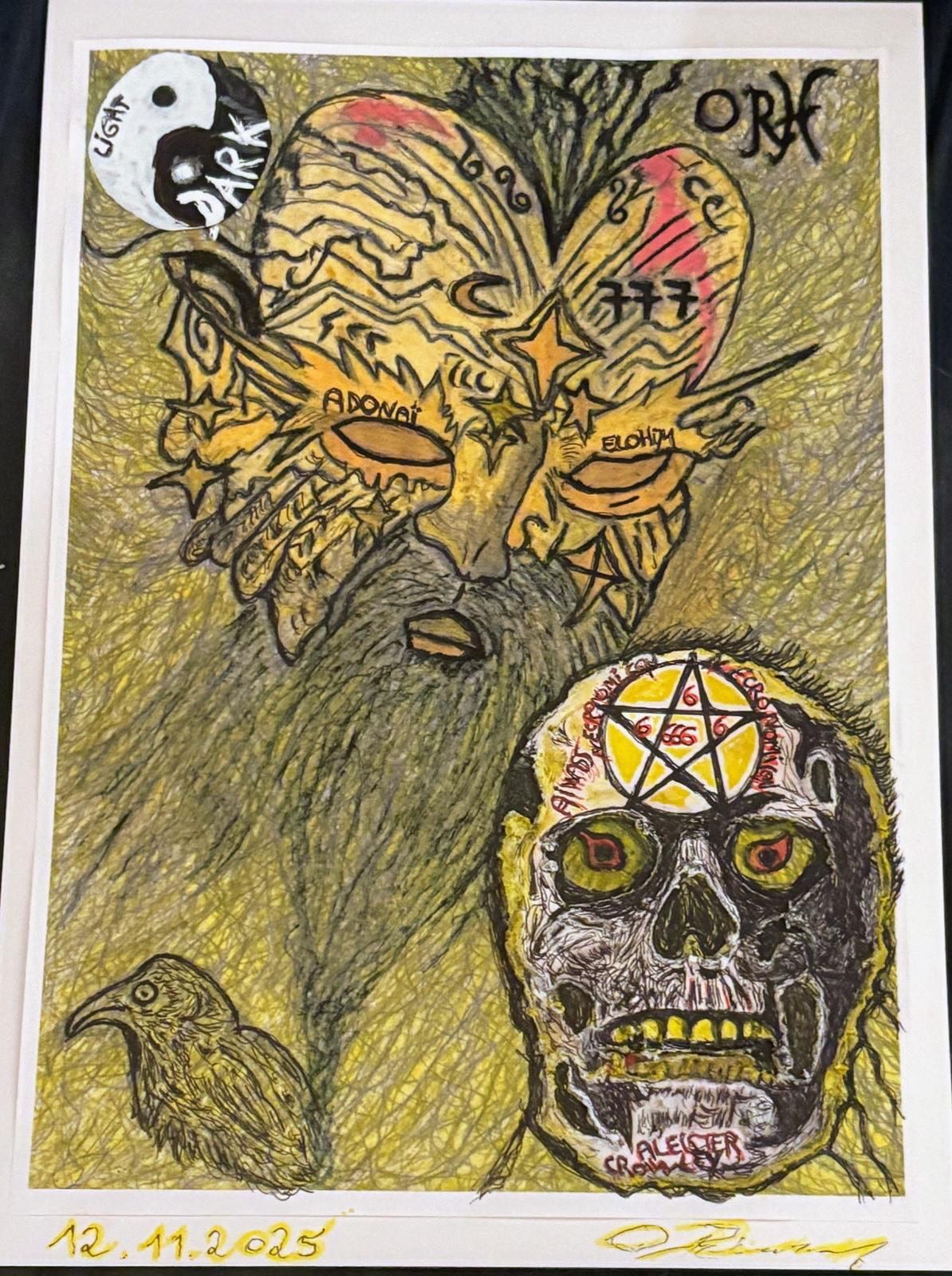 Œuvre artistique « ORH VS EVIL » –  réalisée en , galerie d'art, peinture, photographie et créations artistiques
