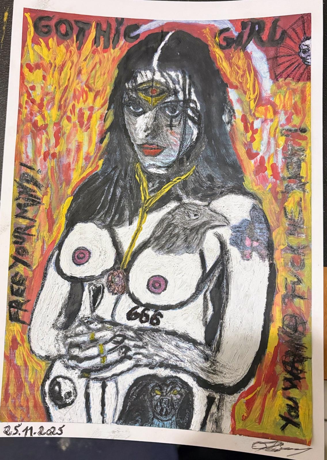 Visuel de la galerie d'art : photographie artistique, peinture et œuvres originales présentées en arrière-plan